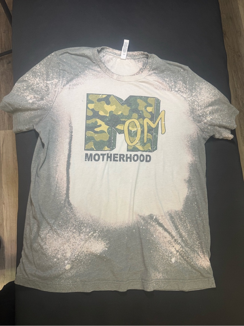 MTV Mom/Motherhood bleached out oversized tshirt